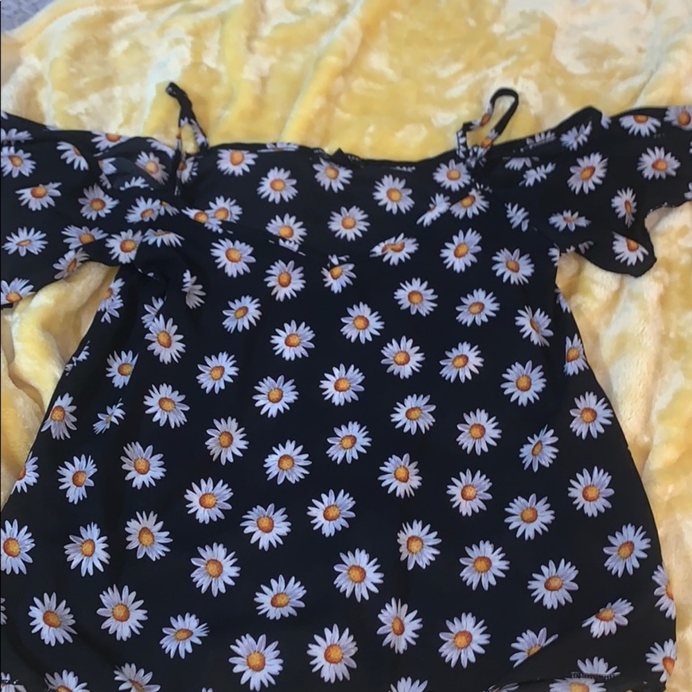 Off the shoulder flower top